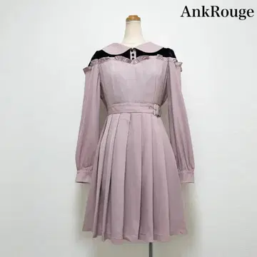 Ank Rouge 레이스 턱 원피스 핑크 지뢰계 고스 서브컬쳐