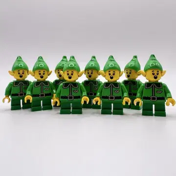 h1 미사용 새상품 레고 미니 피규어 엘프 8체 LEGO 정품 크리스마스