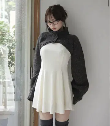 andmary Zoey 벨루어 세트 드레스 블랙