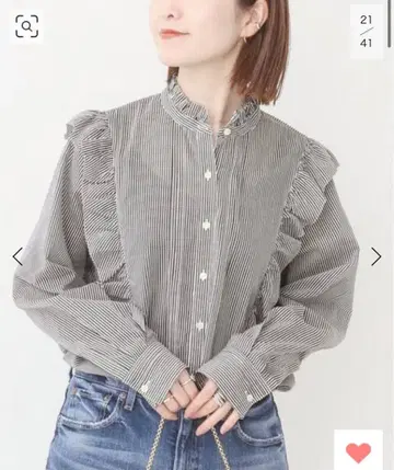 Spick and Span 프릴 달린 셔츠