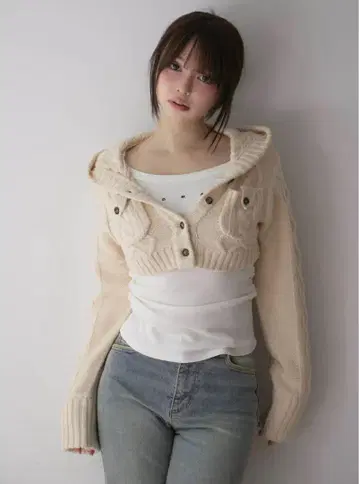 andmary Mary logo cable knit set