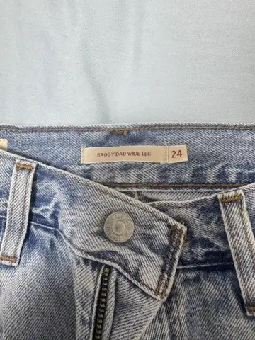 BAGGY DAD WIDE LEG 데님 W24 L29 snidel