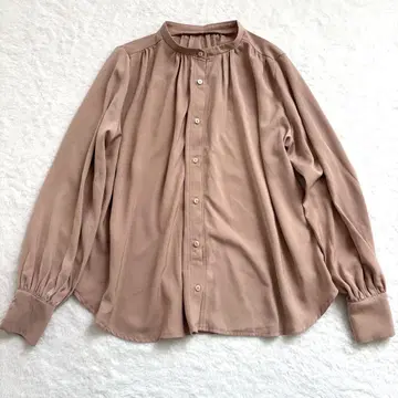 &.NOSTALGIA 앤드노스탤지어 밴드 카라 블라우스 포멀