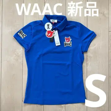 WAAC 여성용 골프웨어 피케 셔츠 블루 S 사이즈