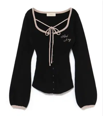 andmary 앤드마리 Sonique knit tops 블랙