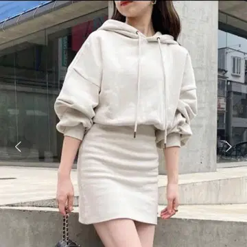 chico 후드티 원피스 아이보리