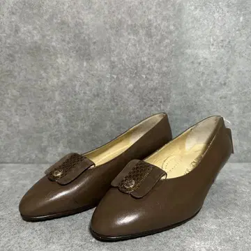 오늘 한정 가격 하이 브레온트 펌프스 브라운 23.5cm 천연 가죽