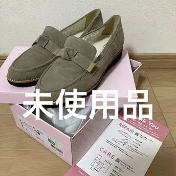 그레이 스웨이드 모카신 24cm 일본제