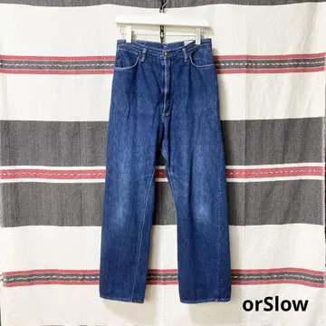 orslow 몬로 팬츠 1930 L 사이즈 와이드 데님 적색 귀 인기