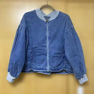 새상품 데님 블루 점퍼