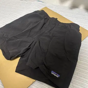 patagonia 블랙 숏팬츠 S