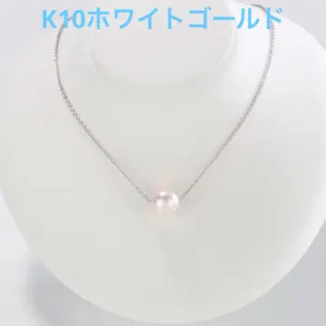 화이트 펄 진주 10k 목걸이