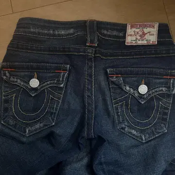 TrueReligion 데님 플레어 y2k 로우라이즈 청바지 헤이세이