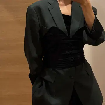 FUMIE TANAKA 뷔스티에 블랙