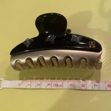 알렉산드르 헤어 클립 폭 약 7cm 블랙 계열