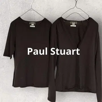 Paul Stuart 브라운 니트 앙상블 M 삼양상회 모 100%