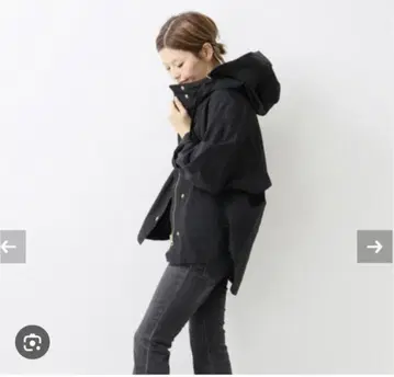 두지엠 클라세 블랙 마운틴 후드티 나일론 골드 버튼
