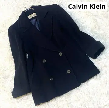 Calvin Klein 다크 블루 테일러드 자켓 블랙