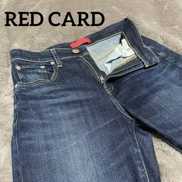 [ RED CARD ] 레드카드 기념일 하이라이즈 테이퍼드 데님