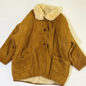 SHEARLING 리얼 무스탕 코트 이탈리아제 코쿤 코트 빅 사이즈