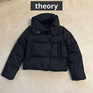 [ 새상품급 ] 띠어리 theory 숏 다운 블랙 그레이 하이넥 2
