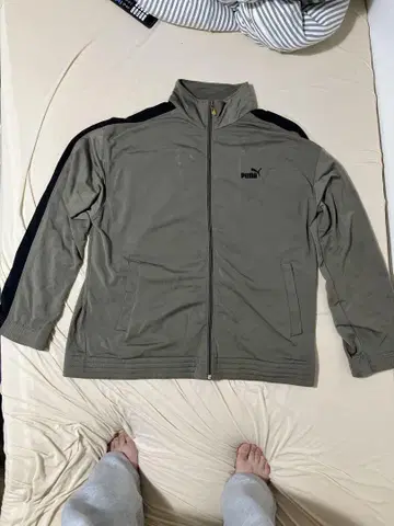 트랙 자켓 PUMA 올리브 그린 저지 L