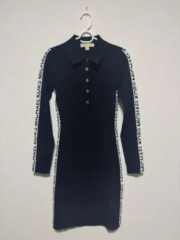 [MICHAEL KORS] 로고 테이프 니트 원피스