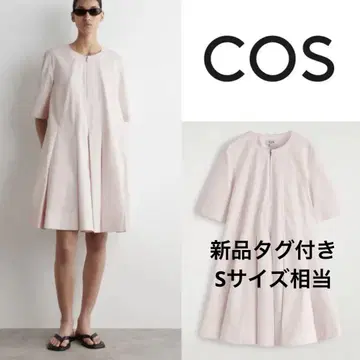 택 포함 새상품 COS 코튼 미디 원피스 완판템 34호 S 사이즈 상당