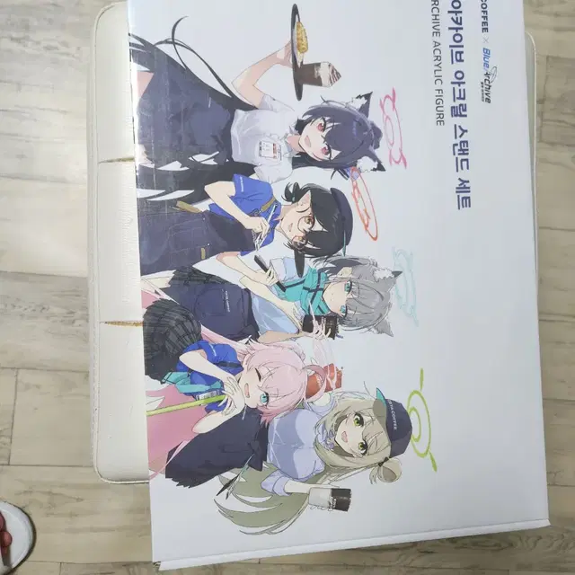 블루아카이브 이디야 콜라보 아크릴 스탠드 세트 미개봉