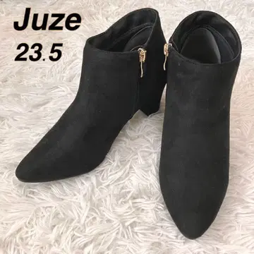 새상품급 juze 주 제 블랙 스웨이드 숏부츠 23.5cm