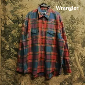 Wrangler 빈티지 체크 웨스턴 랭글러 셔츠