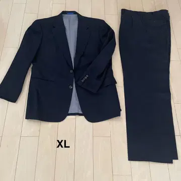 빈티지 수트 St.JSC 네이비 거의 미사용 XL