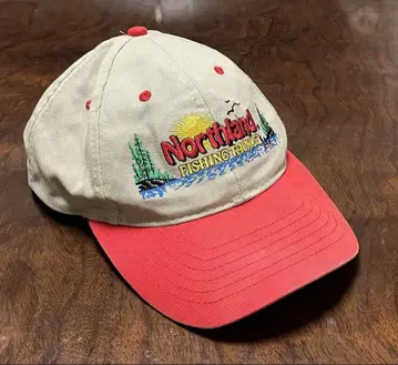 90s 노스랜드 낚시 태클 자수 캡