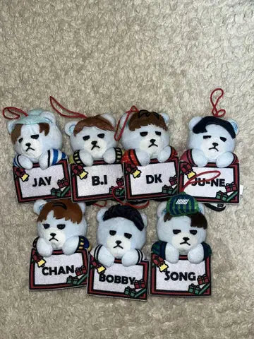 K-POP iKON 크리스마스 한정판 마스코트 봉제 인형