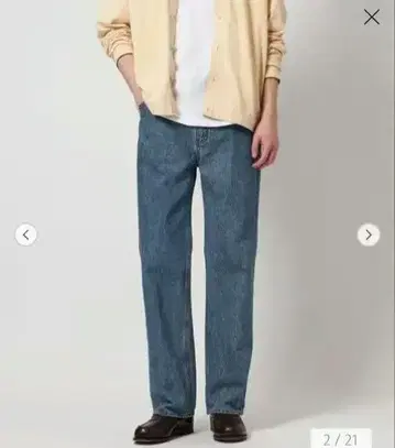 UNITED ARROWS 카이하라 데님 헤비 온스 로데오 스트레이트 팬츠