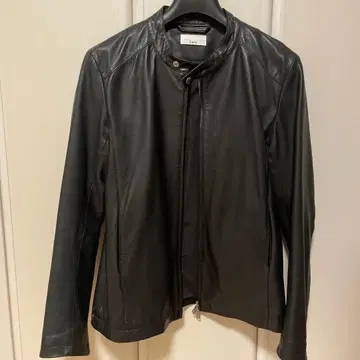 Lui's 싱글 라이더 램 가죽 양가죽 블랙