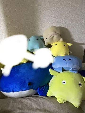 귀여운 봉제 인형 세트