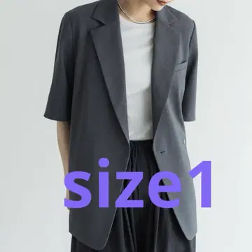crewre 하프 슬리브 박스 자켓 size 1