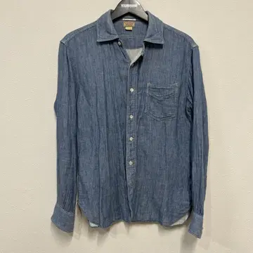 새상품급 O.J. TAILORING 데님 긴팔 셔츠 14 1/2