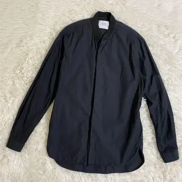 STAMPD 스탬피디 히요쿠 셔츠 긴팔 노카라 XS 블랙 남성용