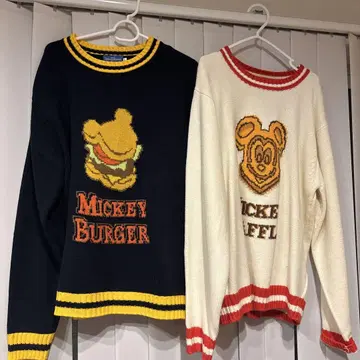 미키 버거 & 미키 와플 스웨터 2세트