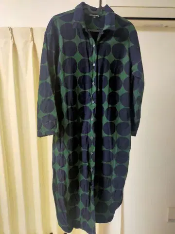 일본 미발매 marimekko 유니클로 콜라보 도트 무늬 원피스 마리메꼬