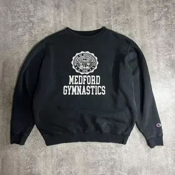 CHAMPION BLACK 페이드 맨투맨 트레이닝복 칼리지