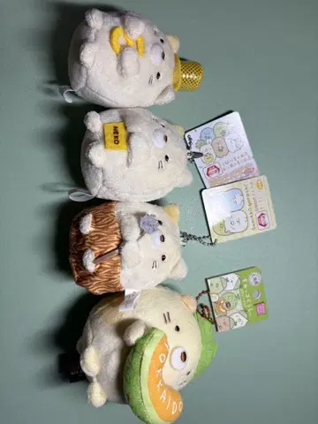 스미코구라시 고양이 4종 세트