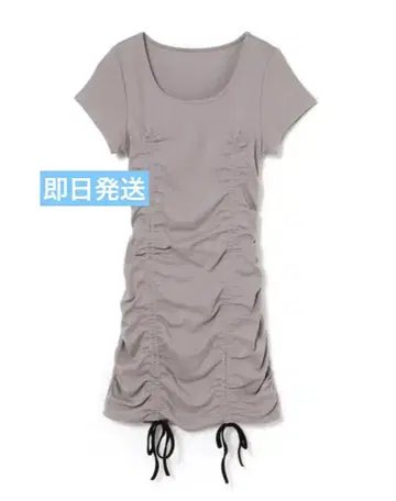 MELT THE LADY gather tee onepiece / gray