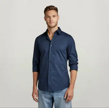 지스타 로우 G star raw 롱 셔츠 (네이비)