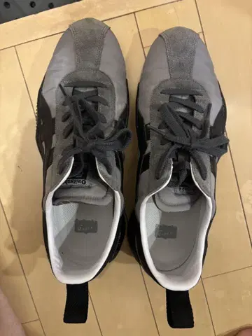 오니츠카 타이거 그레이 스웨이드 나일론 스니커즈 27cm