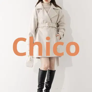 Chico 미들 기장 오버코트 베이지
