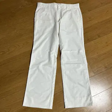 언더아머 남성용 골프 팬츠 화이트 무지 허리 85 L LL