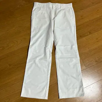 언더아머 남성용 골프 팬츠 화이트 무지 허리 85 L LL